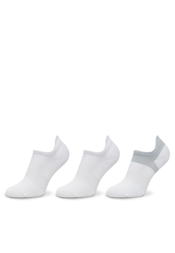 Under Armour Zestaw 3 par niskich skarpet unisex UA ArmourDry® Run 1386237 Biały. Kolor: biały. Materiał: poliester, materiał. Sport: bieganie