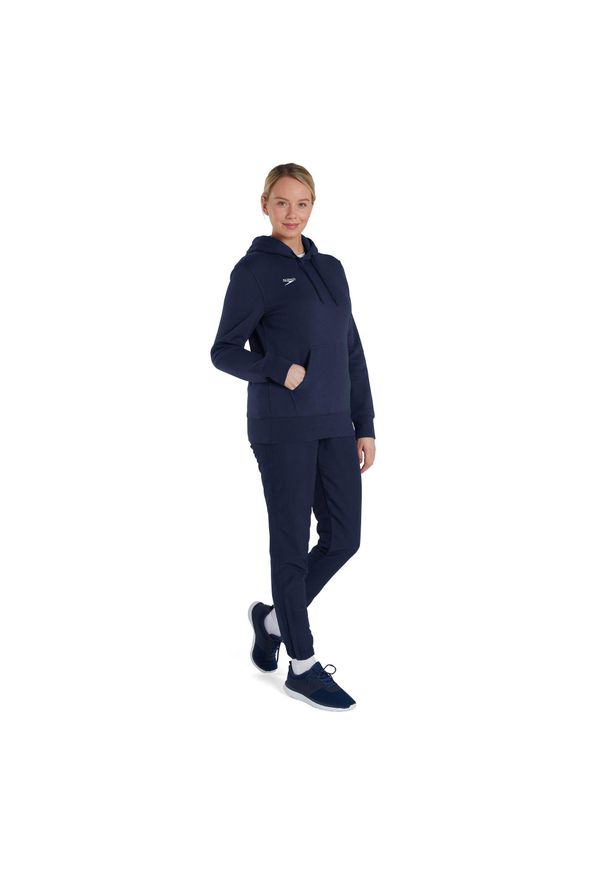 Bluza sportowa z kapturem damska Speedo Club Hoody. Typ kołnierza: kaptur. Kolor: niebieski
