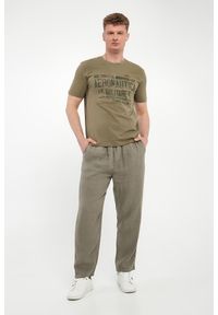 Aeronautica Militare - T-shirt męski z nadrukiem AERONAUTICA MILITARE. Wzór: nadruk #2