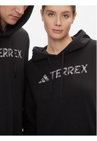 Adidas - adidas Bluza Terrex Large Logo Hoodie (Gender Neutral) HT2113 Czarny Loose Fit. Kolor: czarny. Materiał: bawełna #5