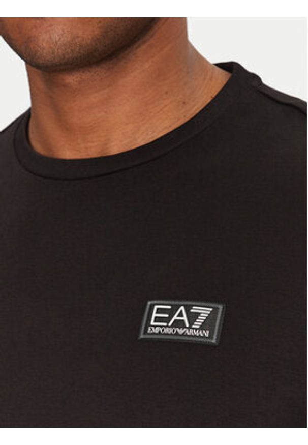 EA7 Emporio Armani T-Shirt 7M000516 AF14616 UC001 Czarny Regular Fit. Kolor: czarny. Materiał: bawełna