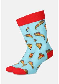 Lancerto - Skarpety Mixkolor Pizza. Materiał: elastan, jeans, dzianina, poliamid, bawełna. Wzór: gładki, kolorowy #1
