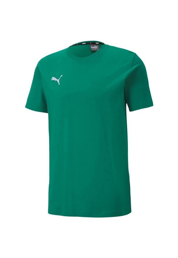 Puma - T-shirt Męski TeamGoal 23. Kolor: zielony. Sport: turystyka piesza