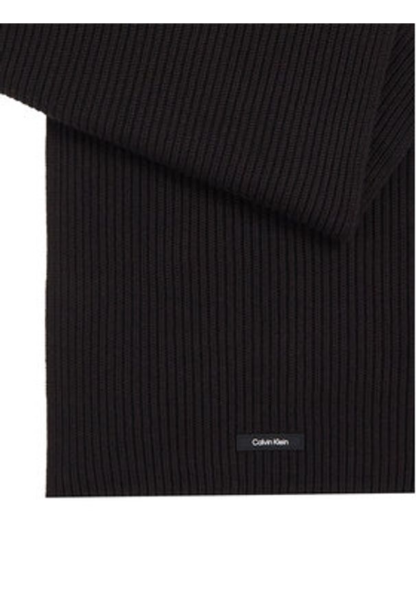 Calvin Klein Szalik Classic K50K512367 Czarny. Kolor: czarny. Materiał: materiał, bawełna