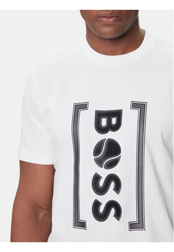 BOSS T-Shirt Iconic TL 50543905 Biały Relaxed Fit. Kolor: biały. Materiał: bawełna