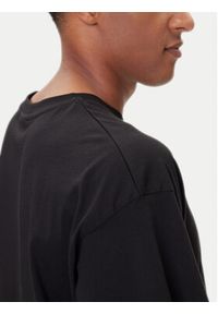 Plein Sport T-Shirt PAEC MTK8324 STE001N Czarny Loose Fit. Kolor: czarny. Materiał: bawełna. Styl: sportowy