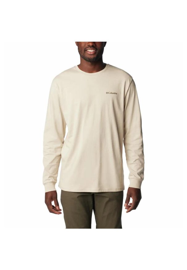 columbia - Koszulka z długim rękawem Męska Columbia Explorers Canyon Long Sleeve T-Shirt. Kolor: beżowy. Długość rękawa: długi rękaw. Długość: długie