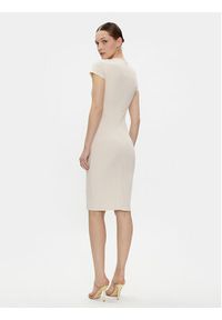 Rinascimento Sukienka codzienna CFC0117728003 Beżowy Regular Fit. Okazja: na co dzień. Kolor: beżowy. Materiał: syntetyk. Typ sukienki: proste. Styl: casual #4