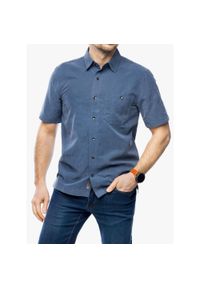 ROYAL ROBBINS - Koszula turystyczna męska Royal Robbins Mojave Pucker Dry S/S. Kolor: niebieski