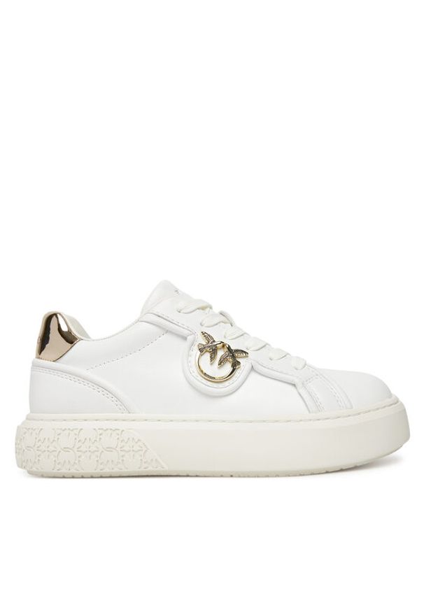 Pinko - PINKO Sneakersy Yoko 06 SS0041P087 Biały. Kolor: biały. Materiał: skóra