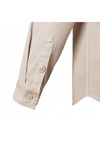 Lekka Kurtka o Kroju Koszuli Wierzchniej - Pako Jeans - Beżowa. Kolor: brązowy, beżowy, wielokolorowy. Materiał: tkanina, elastan, bawełna. Sezon: wiosna, jesień #2