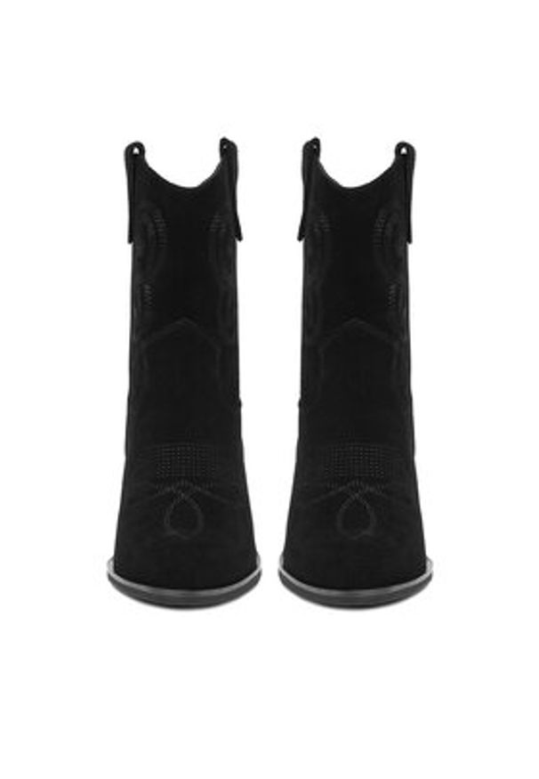 Badura Kowbojki C-ANA-DX01381-12 Czarny. Kolor: czarny. Materiał: skóra, zamsz