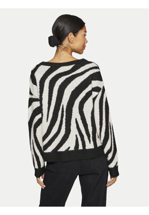 Vila Sweter Cilia 14094215 Czarny Standard Fit. Kolor: czarny. Materiał: syntetyk