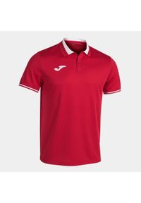 Koszulka polo tenisowa męska Joma Championship VI. Typ kołnierza: polo. Kolor: czerwony, biały, wielokolorowy. Sport: tenis