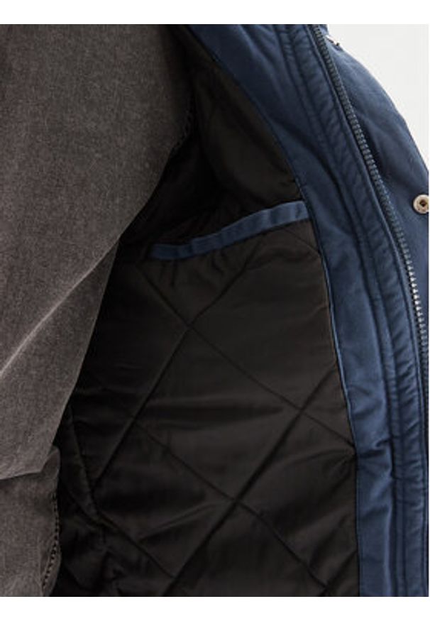 DC Parka Juryfield EDYJK03262 Granatowy Regular Fit. Kolor: niebieski. Materiał: bawełna