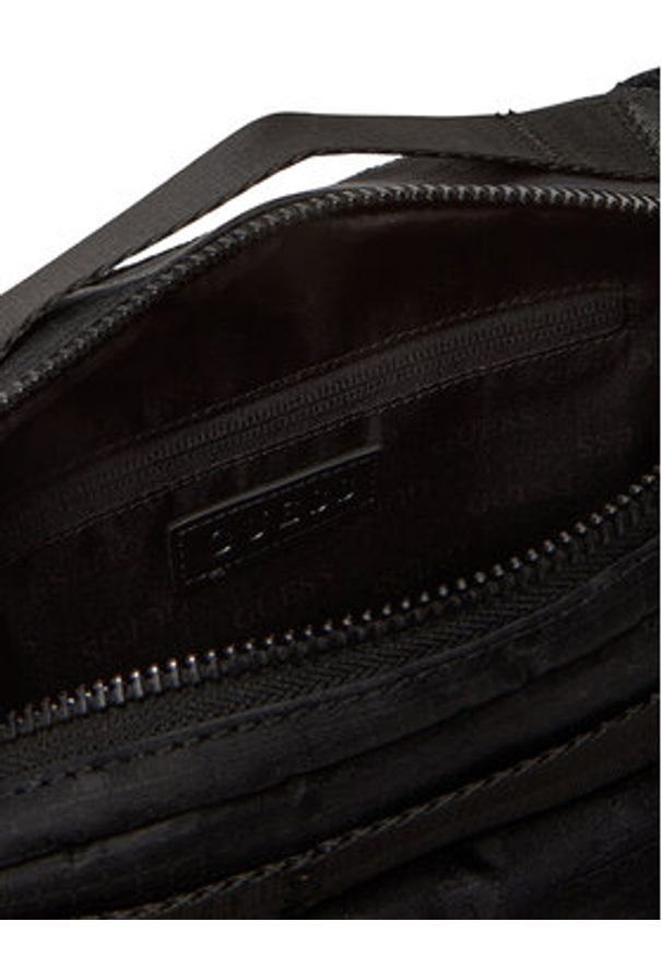 Guess Saszetka nerka HMASNC P5337 Czarny. Kolor: czarny. Materiał: materiał
