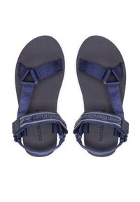 Calvin Klein Jeans Sandały Prefresato Sandal 1 YM0YM00352 Granatowy. Kolor: niebieski. Materiał: materiał #4