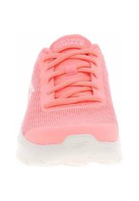 skechers - Buty do chodzenia damskie Skechers Flex. Kolor: różowy. Materiał: materiał, syntetyk. Szerokość cholewki: normalna. Sport: turystyka piesza