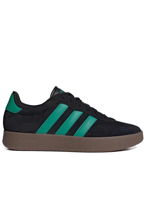 Adidas - Buty męskie adidas Sportswear Barreda JR1326 - czarne. Kolor: czarny. Materiał: zamsz, skóra, syntetyk, guma. Szerokość cholewki: normalna. Wzór: aplikacja