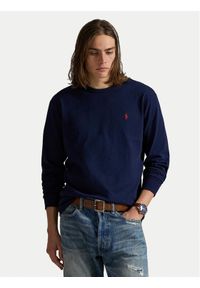Polo Ralph Lauren Longsleeve 710970697003 Granatowy Classic Fit. Typ kołnierza: polo. Kolor: niebieski. Materiał: bawełna. Długość rękawa: długi rękaw