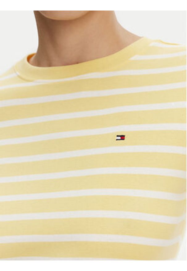 TOMMY HILFIGER - Tommy Hilfiger T-Shirt New Cody WW0WW40587 Żółty Slim Fit. Kolor: żółty. Materiał: bawełna