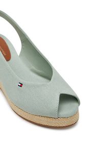 TOMMY HILFIGER - Tommy Hilfiger Espadryle Flag Mid Wedge Espad Slingback FW0FW08595 Błękitny. Kolor: niebieski. Materiał: materiał #2