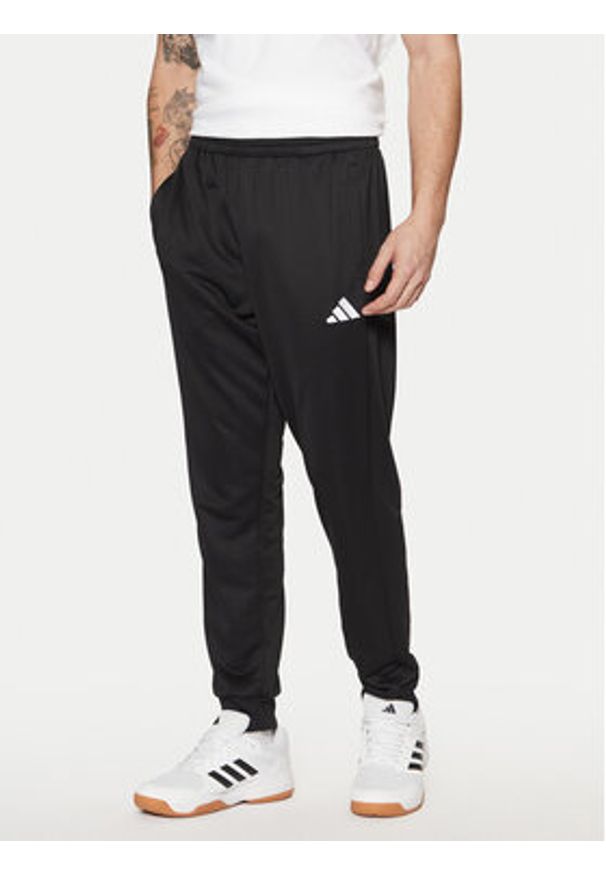 Adidas - adidas Dres Sportswear Basic 3-Stripes JC5375 Czarny Regular Fit. Kolor: czarny. Materiał: syntetyk