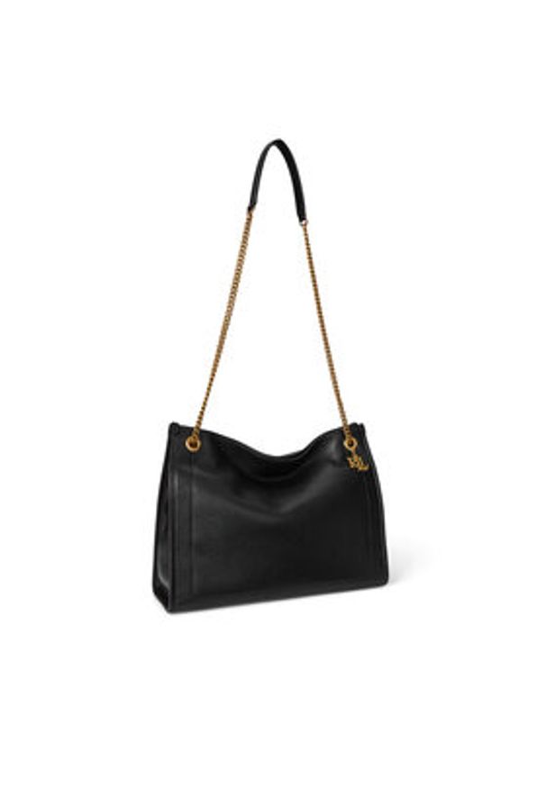 Lauren Ralph Lauren - LAUREN RALPH LAUREN Torebka 431969352002 Czarny. Kolor: czarny. Materiał: skórzane
