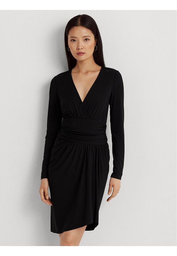 Lauren Ralph Lauren Sukienka codzienna 250918987001 Czarny Regular Fit. Okazja: na co dzień. Kolor: czarny. Materiał: syntetyk. Typ sukienki: proste. Styl: casual