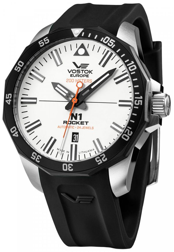 Zegarek męski Vostok Europe NH35A-225E711S czarny. Kolor: czarny