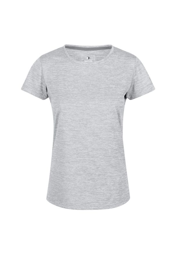 Regatta - Koszulka sportowa damska Fingal Edition szybkoschnąca. Kolor: niebieski, szary, wielokolorowy. Długość rękawa: krótki rękaw. Długość: krótkie