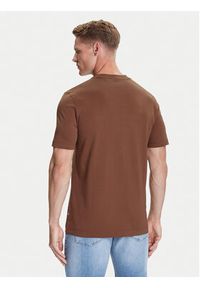 BOSS T-Shirt Thompson 01 50468347 Brązowy Regular Fit. Kolor: brązowy. Materiał: bawełna #5