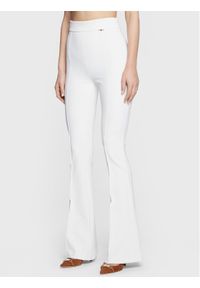 Elisabetta Franchi Spodnie materiałowe PA-047-31E2-V230 Biały Slim Fit. Kolor: biały. Materiał: syntetyk #1