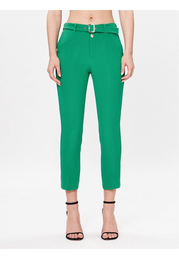 Liu Jo Spodnie materiałowe WA3188 T7896 Zielony Slim Fit. Kolor: zielony. Materiał: syntetyk
