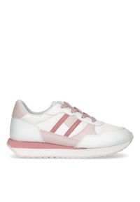 TOMMY HILFIGER - Sneakersy damskie Tommy Hilfiger Flag Low. Kolor: biały, różowy, wielokolorowy #1