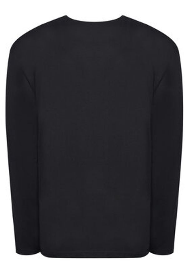Mustang Longsleeve Asheville 1016873 Czarny Regular Fit. Kolor: czarny. Materiał: bawełna. Długość rękawa: długi rękaw