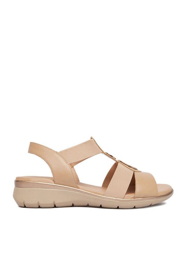 Go Soft Sandały CEO-WI16-INES-07 Beżowy. Kolor: beżowy. Materiał: skóra