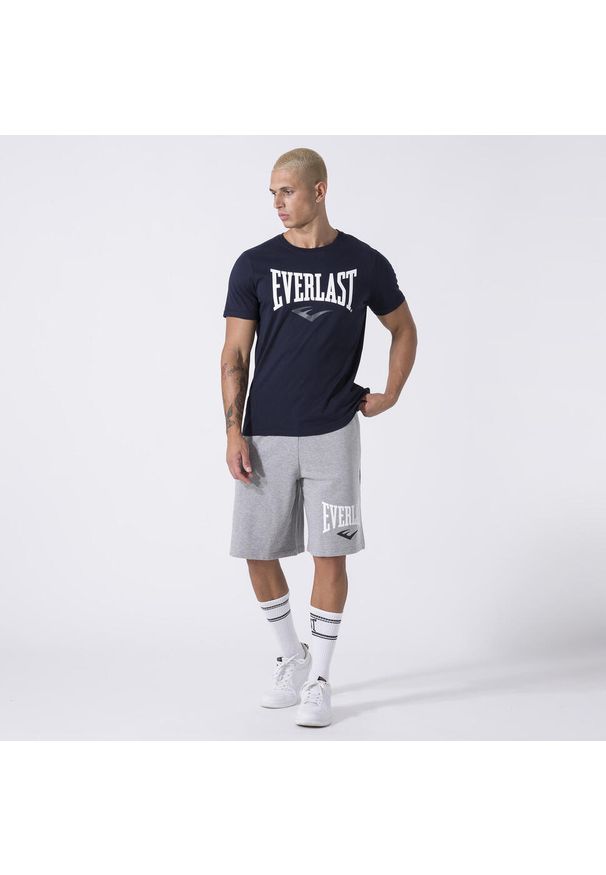 EVERLAST - Koszulka sportowa męska Everlast 37M290J864000. Kolor: niebieski. Materiał: bawełna. Długość rękawa: krótki rękaw. Długość: krótkie