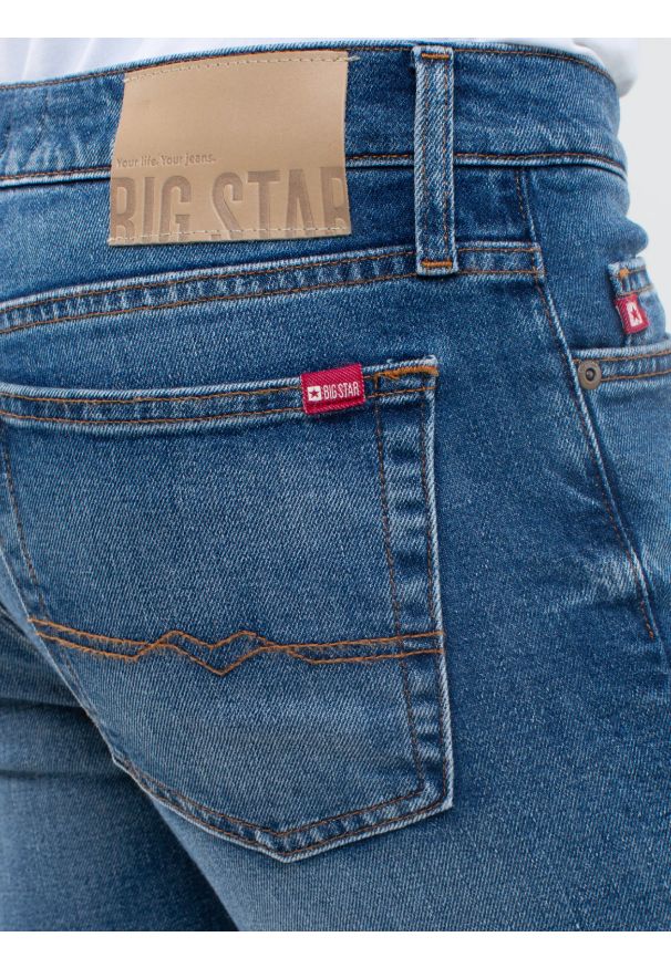 Big-Star - Jeansy męskie dopasowane niebieskie Terry Slim 331. Stan: obniżony. Kolor: niebieski. Styl: klasyczny