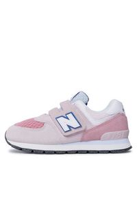 New Balance Sneakersy PV574DH2 Różowy. Kolor: różowy. Materiał: zamsz, skóra. Model: New Balance 574