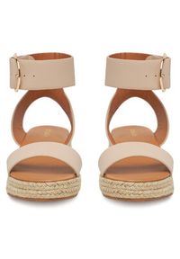 DeeZee Espadryle QS276-1 Beżowy. Kolor: beżowy. Materiał: materiał, syntetyk