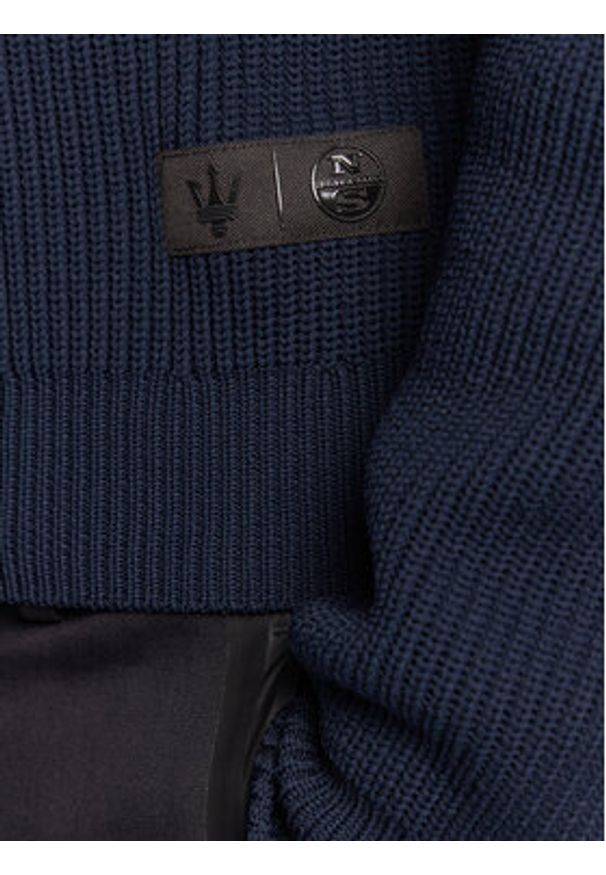 North Sails Sweter 451015 Granatowy Regular Fit. Kolor: niebieski. Materiał: syntetyk
