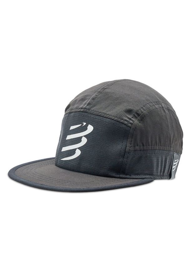 Compressport Czapka z daszkiem 5 Panel Light Cap CU00097B Czarny. Kolor: czarny. Materiał: materiał, poliester