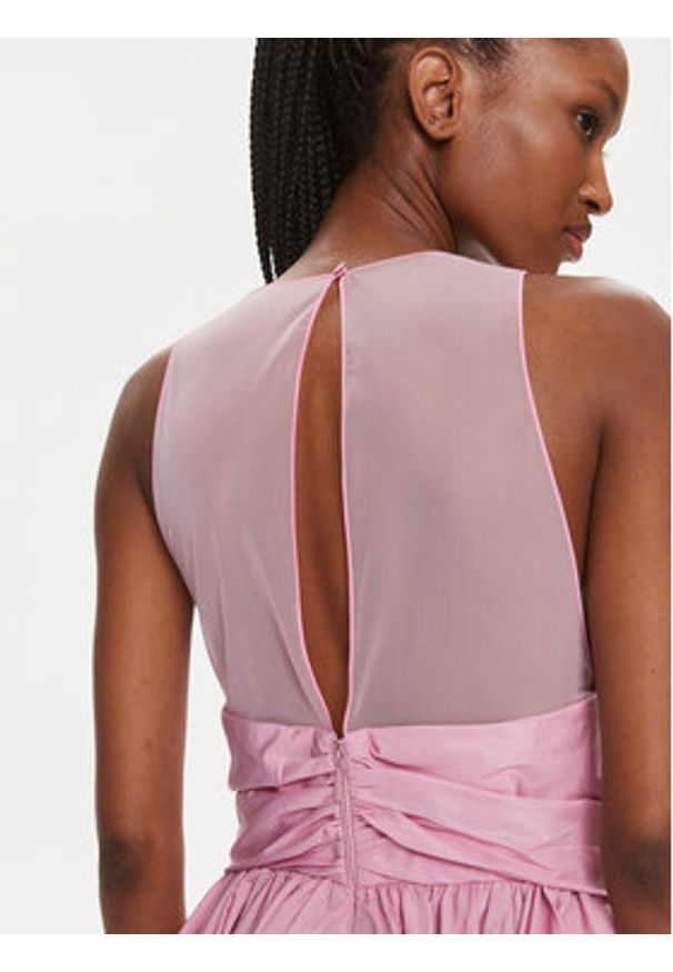 Pinko Sukienka koktajlowa 102777 Y3LE Różowy Regular Fit. Kolor: różowy. Materiał: syntetyk. Styl: wizytowy