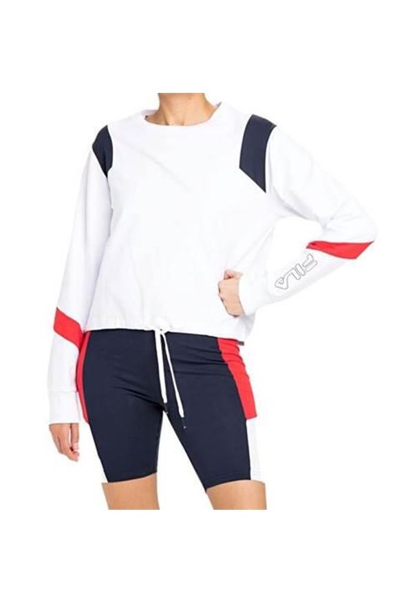 Bluza sportowa damska Fila Pita Cropped Crew W. Kolor: biały