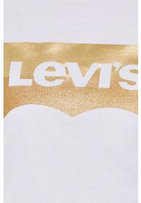 Levi's® - Levi's T-shirt bawełniany kolor biały 17369.0453-Neutrals. Okazja: na spotkanie biznesowe, na co dzień. Kolor: biały. Materiał: bawełna. Wzór: nadruk. Styl: biznesowy, casual #5