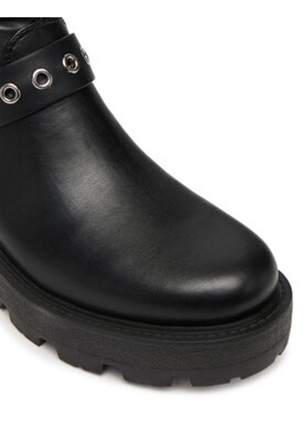 Guess Kozaki FLFYNK ELE11 Czarny. Kolor: czarny. Materiał: skóra