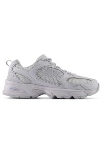 Buty unisex New Balance U530TBA – szare. Kolor: szary. Materiał: materiał, syntetyk. Szerokość cholewki: normalna. Sezon: lato. Sport: turystyka piesza