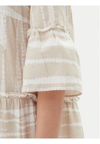 Vero Moda Sukienka letnia Dicthe 10225127 Beżowy Loose Fit. Kolor: beżowy. Materiał: bawełna. Sezon: lato #4