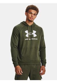 Bluza fitness męska Under Armour Rival Fleece Logo HD. Kolor: zielony. Sport: fitness